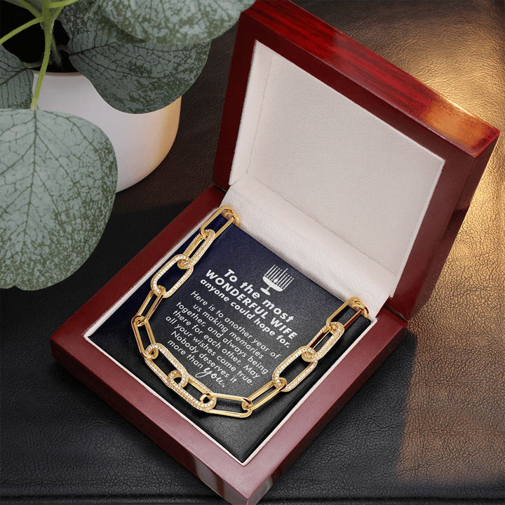 To My Wife | To The most Wonderful Wife - Forever Linked Necklace