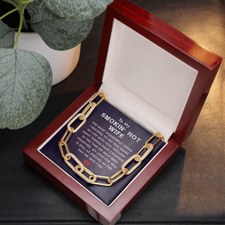 To My Smokin' Hot Wife | The Most Wonderful Thing - Forever Linked Necklace