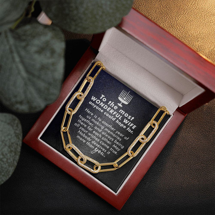 To My Wife | To The most Wonderful Wife - Forever Linked Necklace