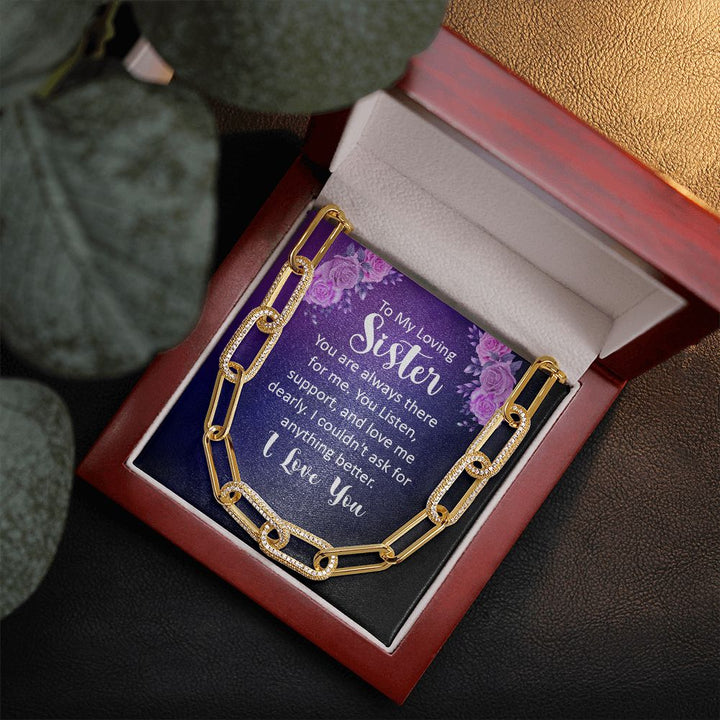 To My Loving sister | You are always there for Me - Forever Linked Necklace