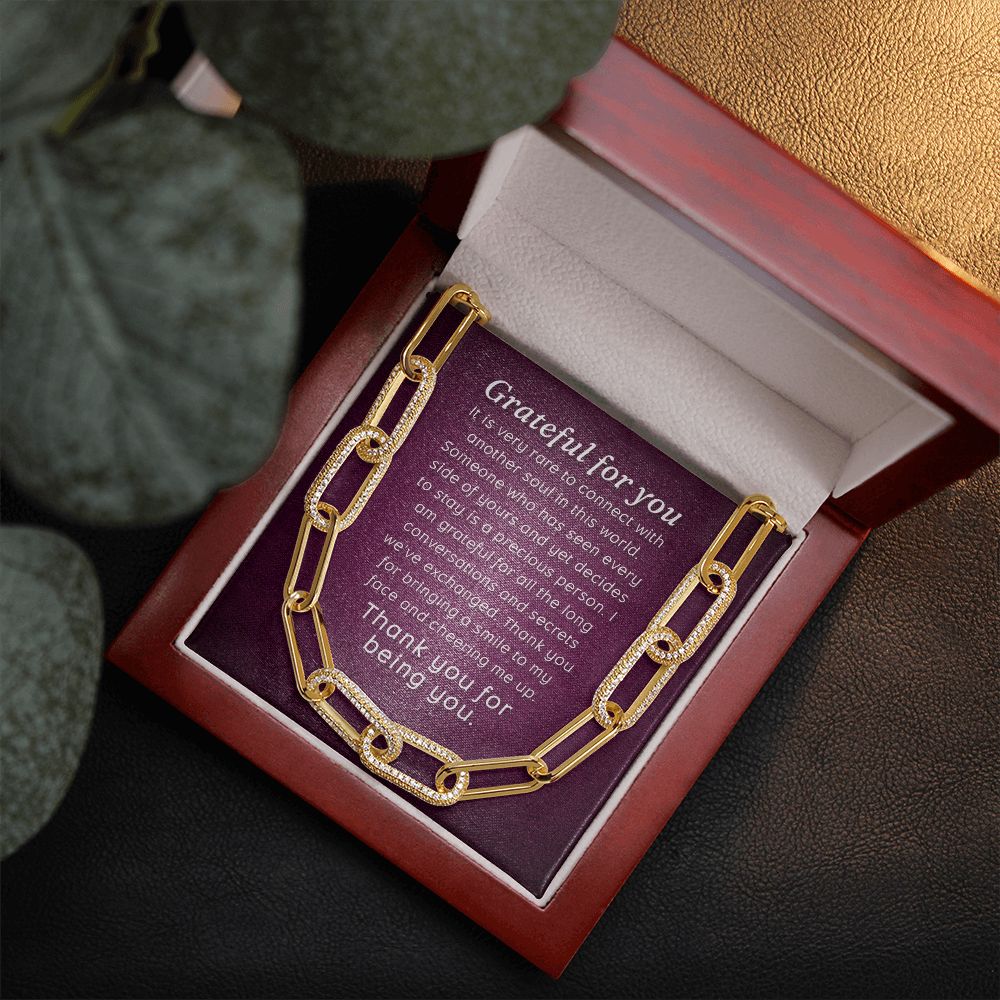 Grateful For You | Thank You for being You - Forever Linked Necklace