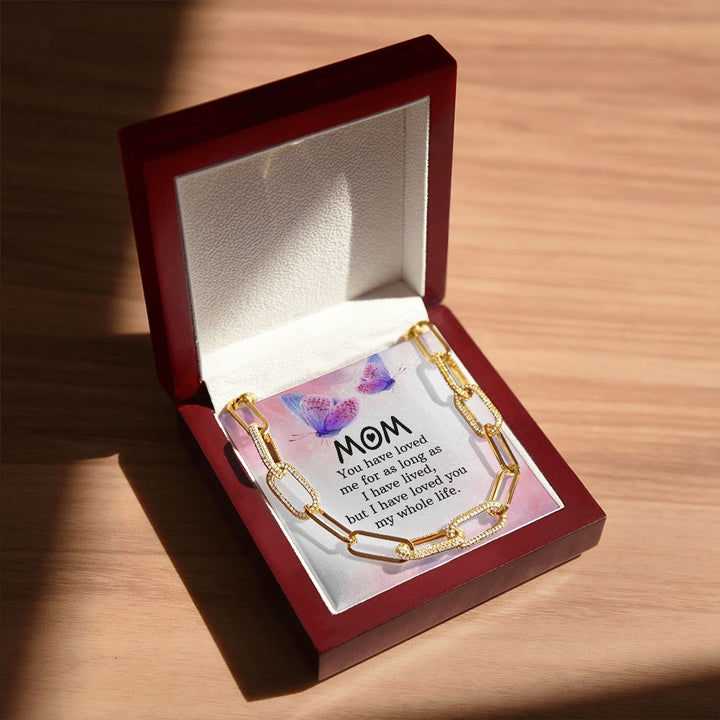 To My mom | You have loved me for as long as - Forever Linked Necklace