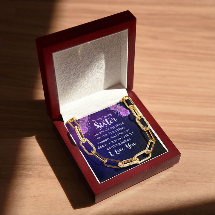 To My Loving sister | You are always there for Me - Forever Linked Necklace