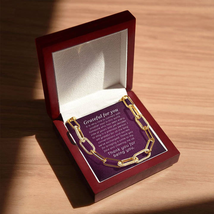 Grateful For You | Thank You for being You - Forever Linked Necklace