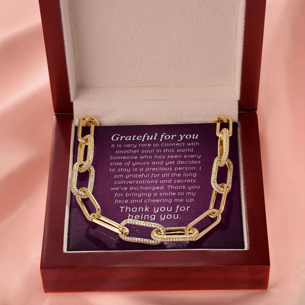 Grateful For You | Thank You for being You - Forever Linked Necklace