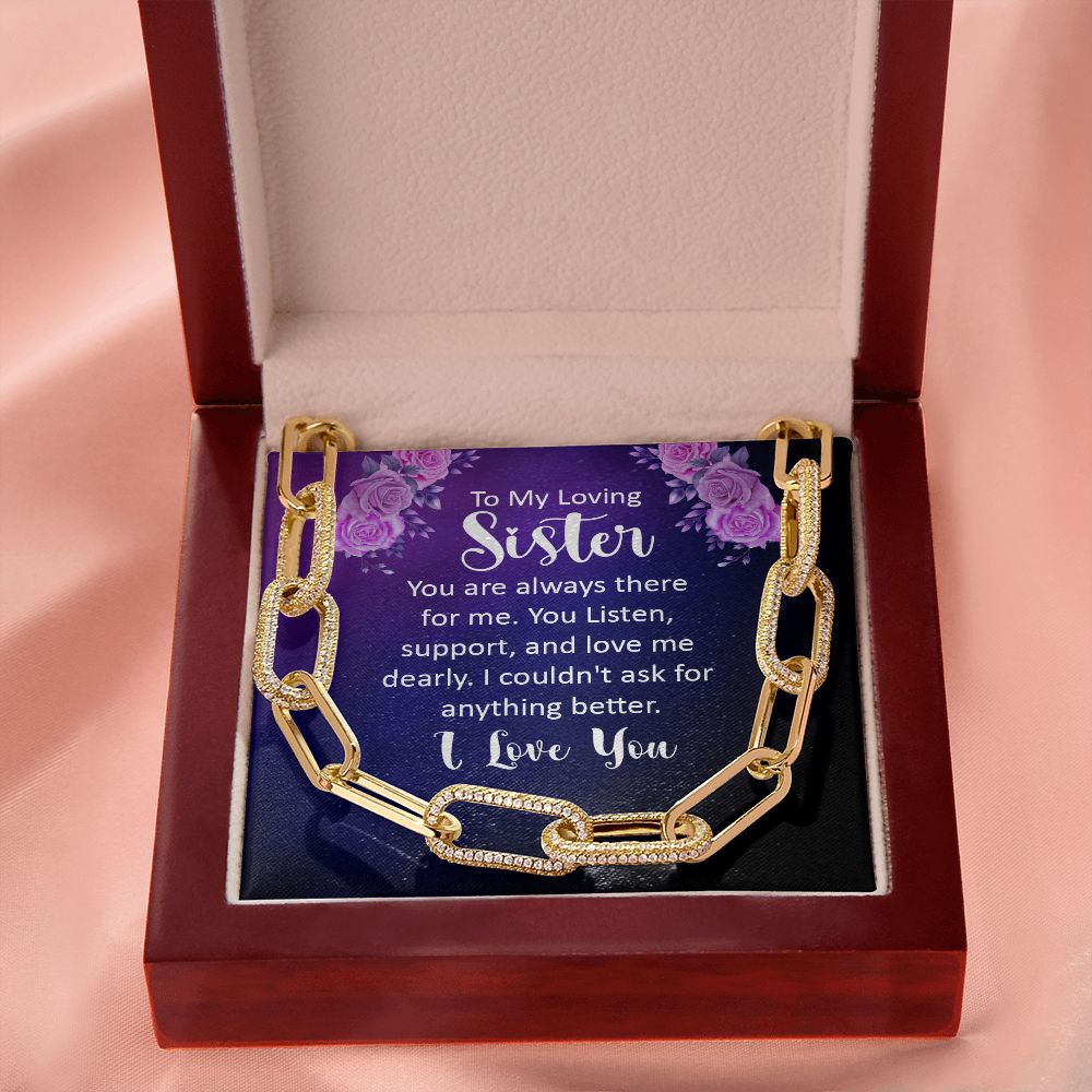 To My Loving sister | You are always there for Me - Forever Linked Necklace