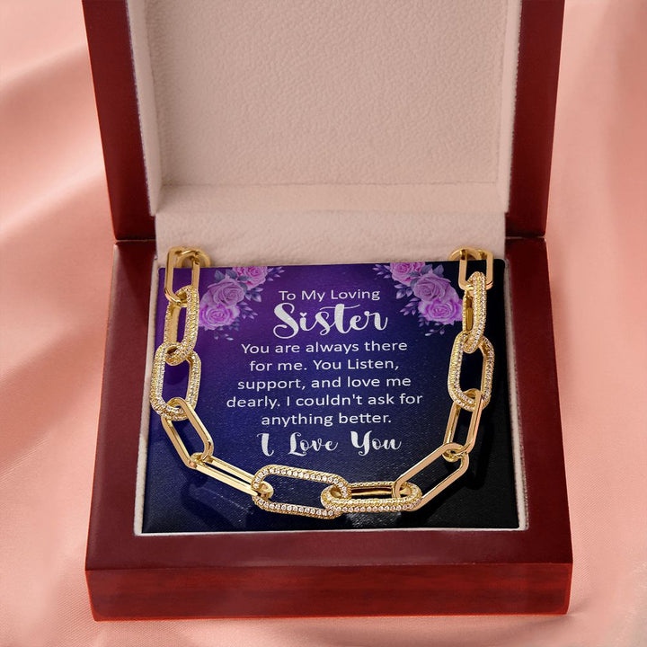To My Loving sister | You are always there for Me - Forever Linked Necklace