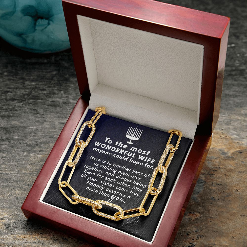 To My Wife | To The most Wonderful Wife - Forever Linked Necklace