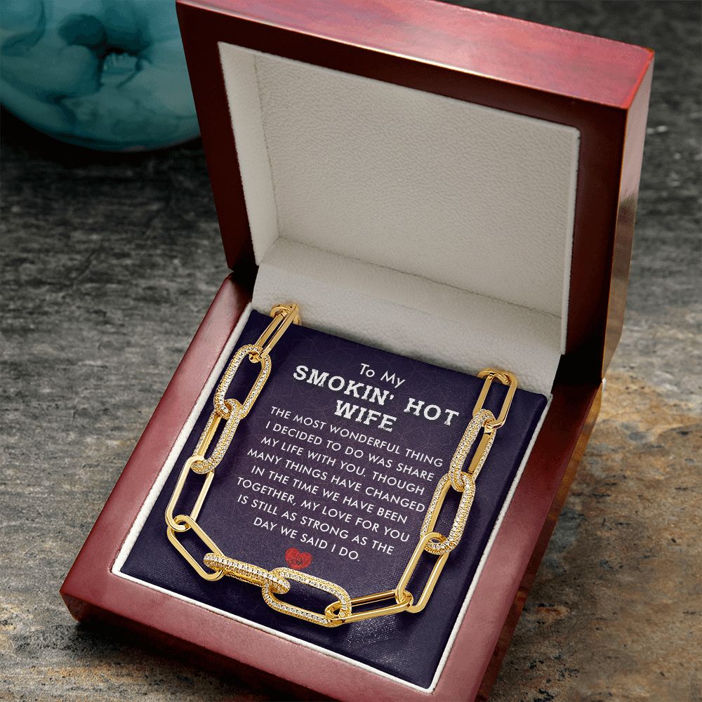 To My Smokin' Hot Wife | The Most Wonderful Thing - Forever Linked Necklace