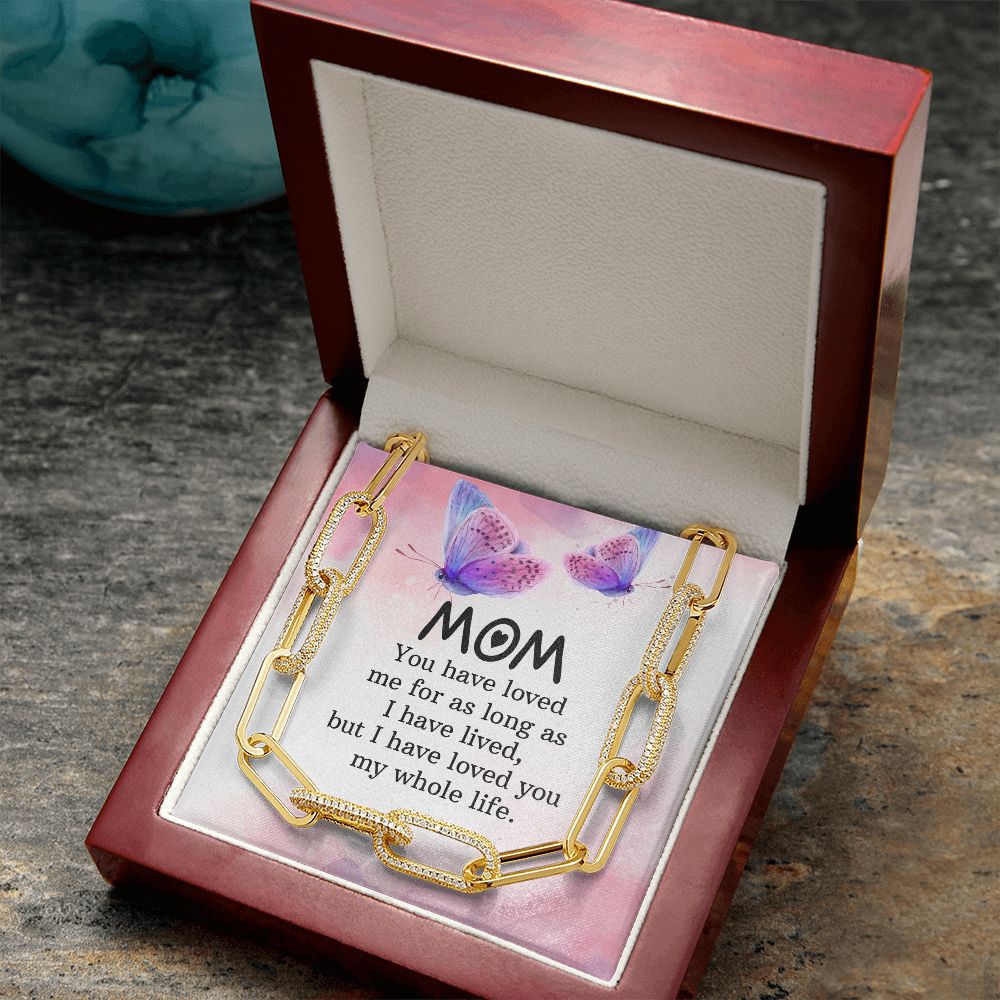To My mom | You have loved me for as long as - Forever Linked Necklace