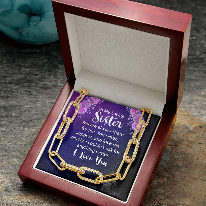 To My Loving sister | You are always there for Me - Forever Linked Necklace