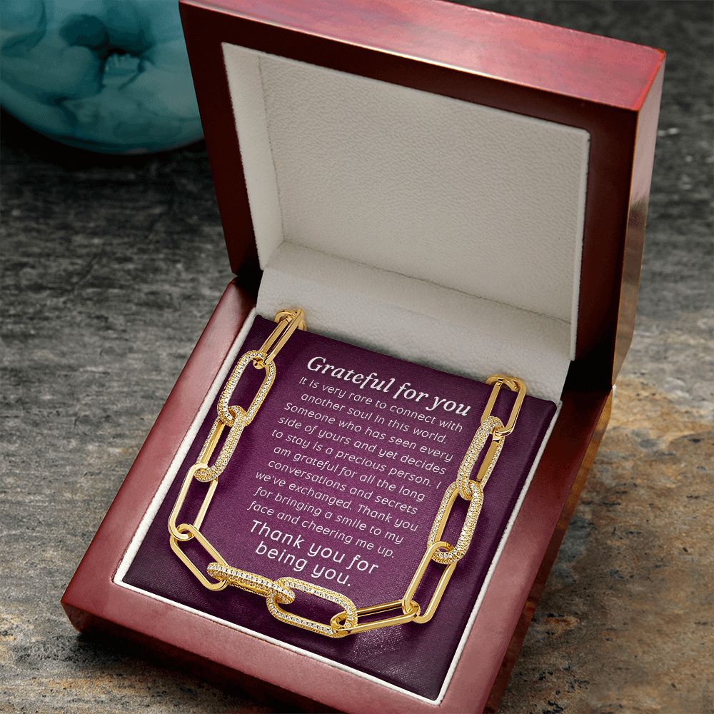 Grateful For You | Thank You for being You - Forever Linked Necklace