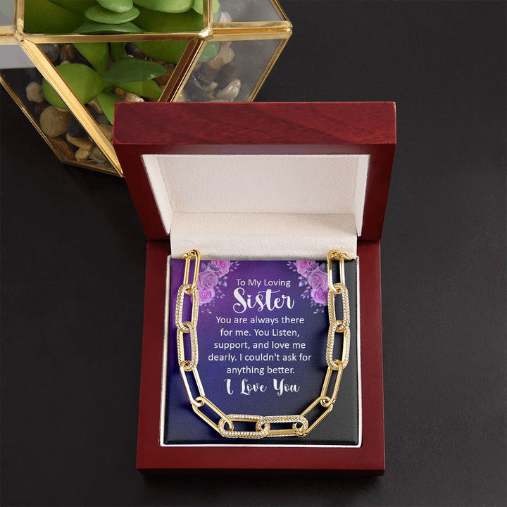 To My Loving sister | You are always there for Me - Forever Linked Necklace