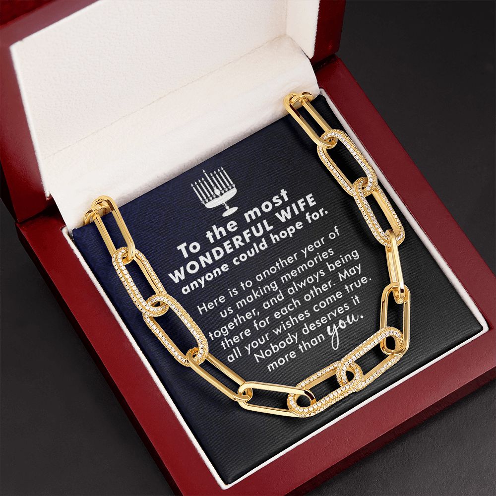 To My Wife | To The most Wonderful Wife - Forever Linked Necklace