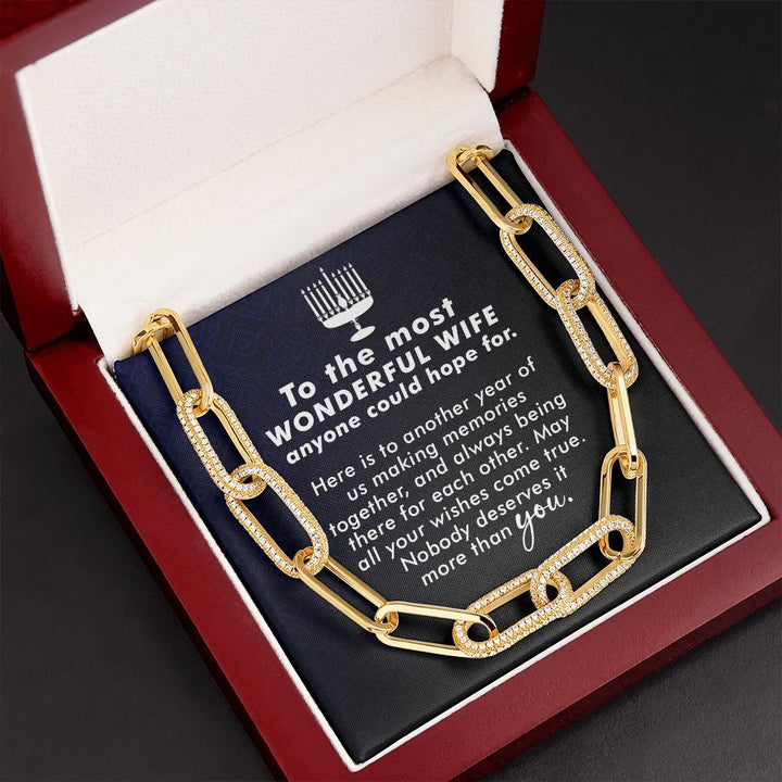 To My Wife | To The most Wonderful Wife - Forever Linked Necklace