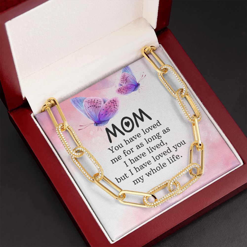 To My mom | You have loved me for as long as - Forever Linked Necklace