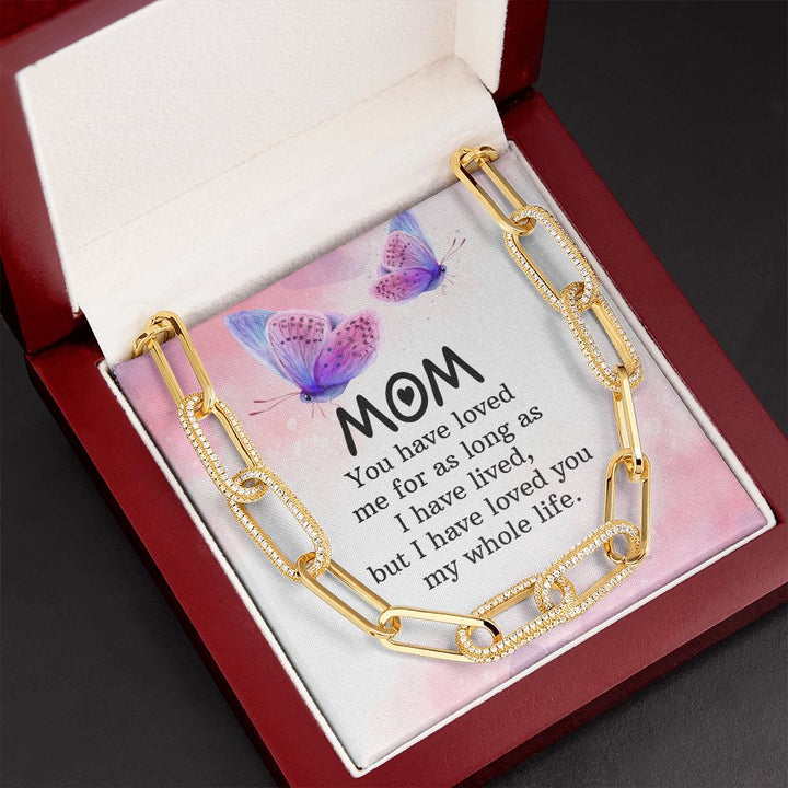To My mom | You have loved me for as long as - Forever Linked Necklace