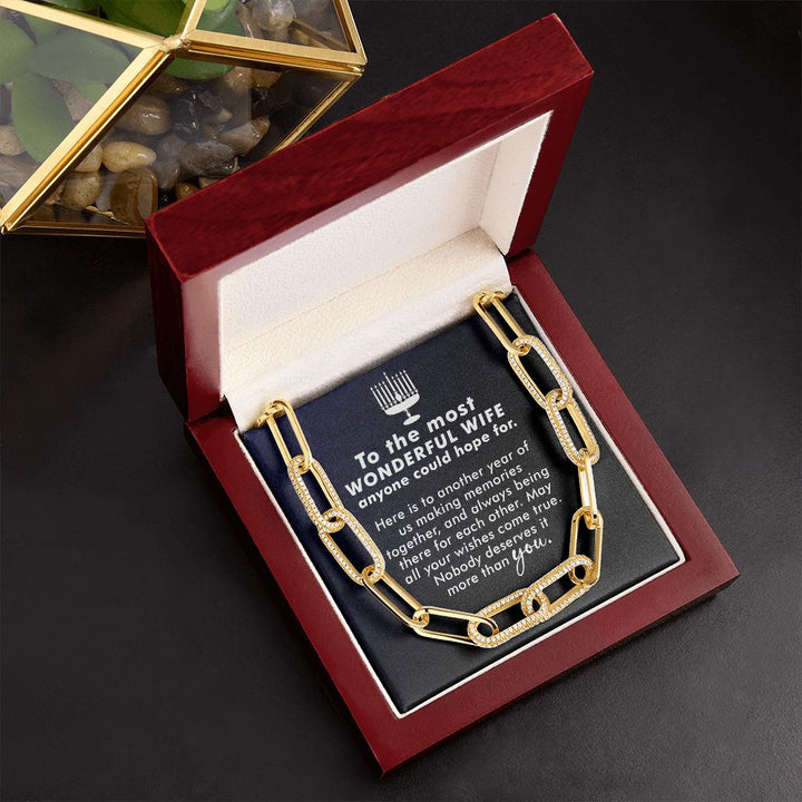 To My Wife | To The most Wonderful Wife - Forever Linked Necklace
