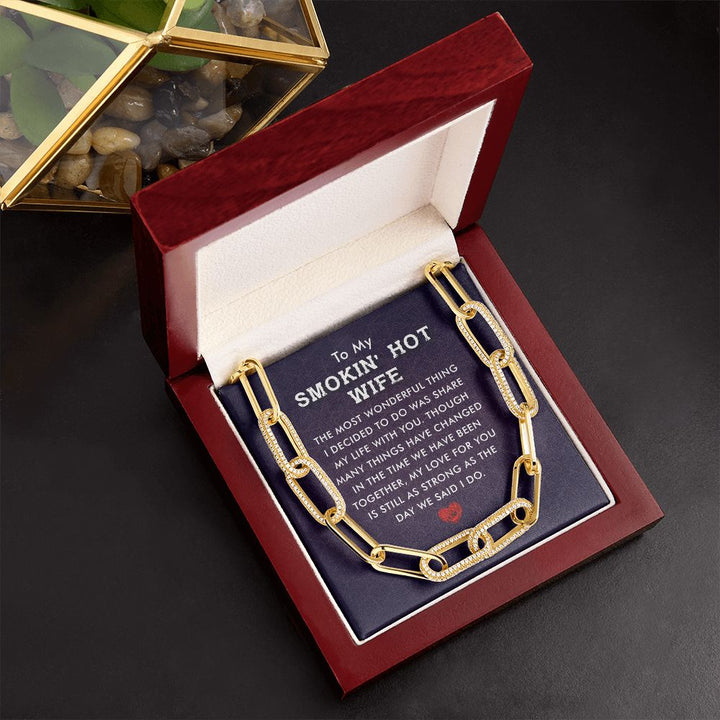 To My Smokin' Hot Wife | The Most Wonderful Thing - Forever Linked Necklace