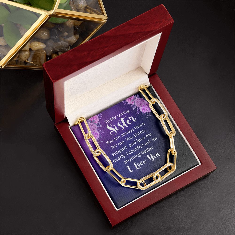 To My Loving sister | You are always there for Me - Forever Linked Necklace