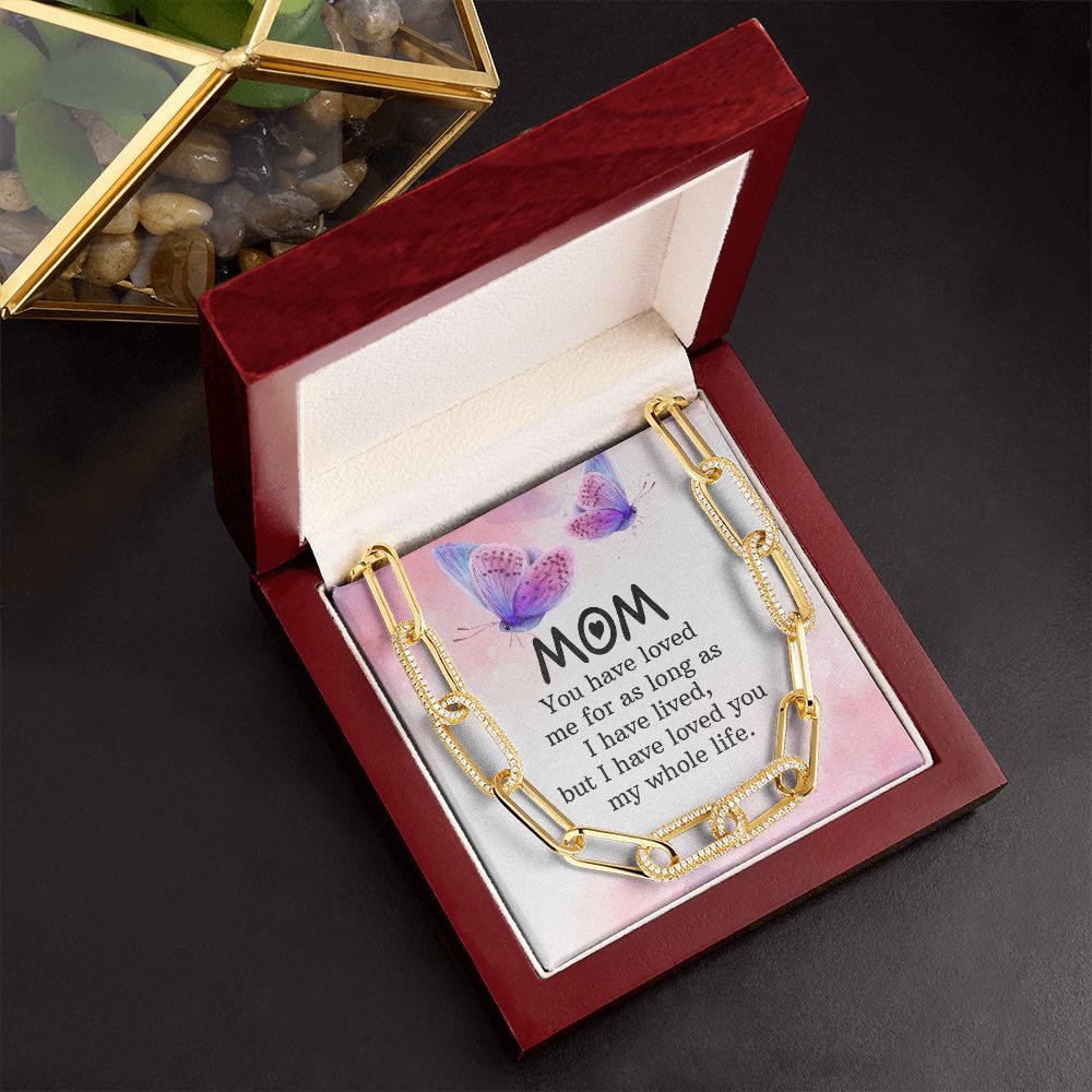 To My mom | You have loved me for as long as - Forever Linked Necklace