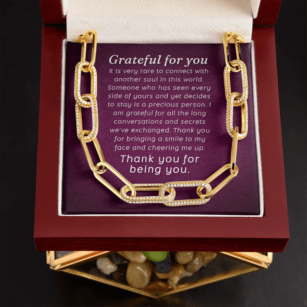 Grateful For You | Thank You for being You - Forever Linked Necklace