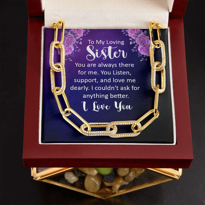To My Loving sister | You are always there for Me - Forever Linked Necklace
