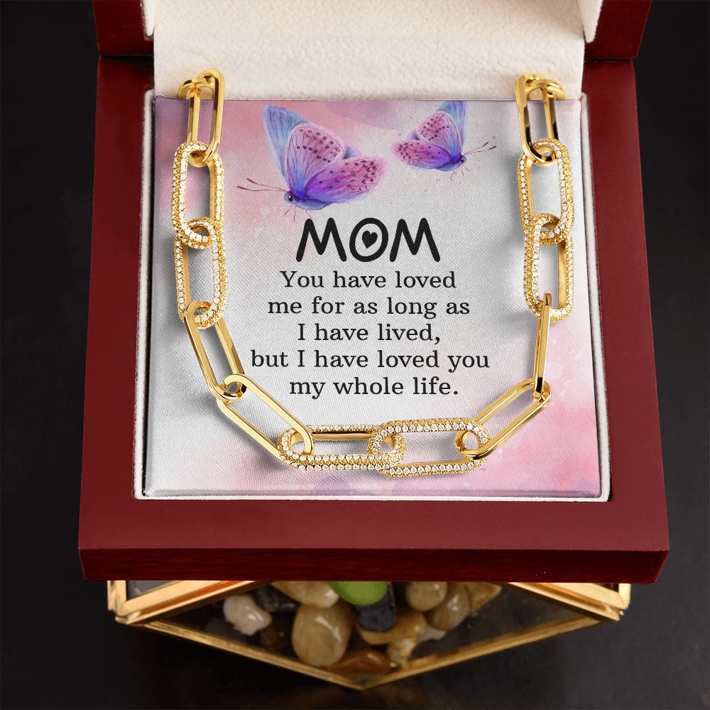 To My mom | You have loved me for as long as - Forever Linked Necklace