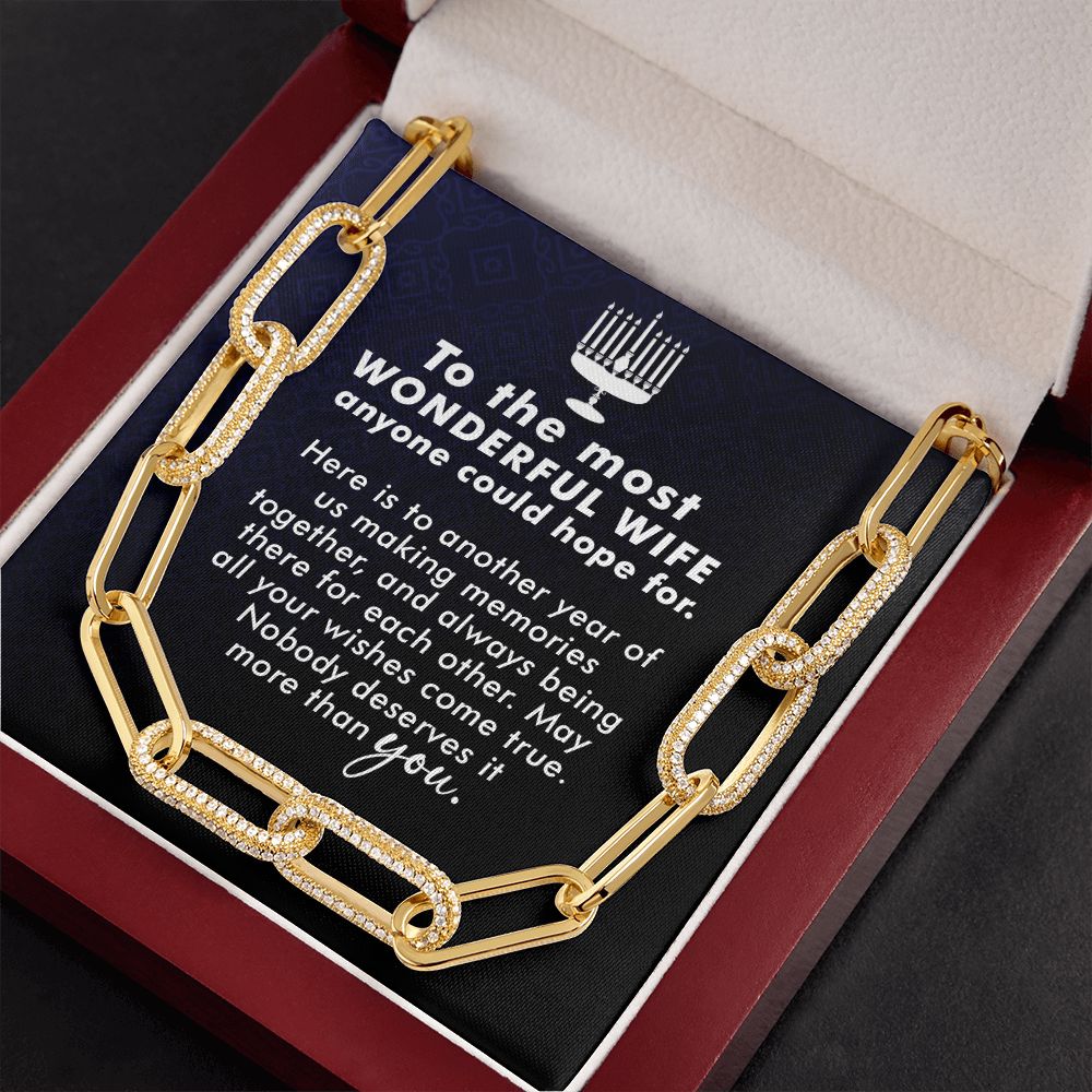 To My Wife | To The most Wonderful Wife - Forever Linked Necklace