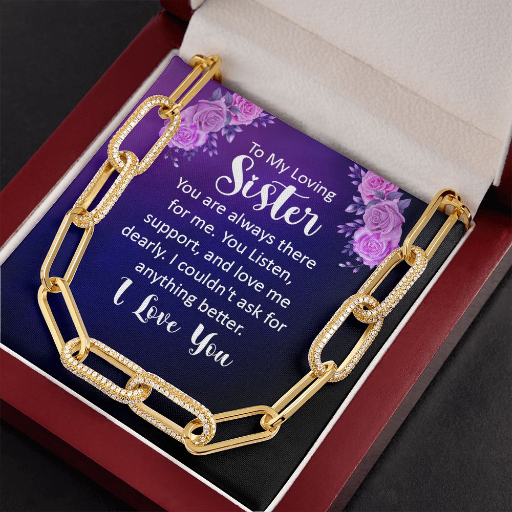 To My Loving sister | You are always there for Me - Forever Linked Necklace