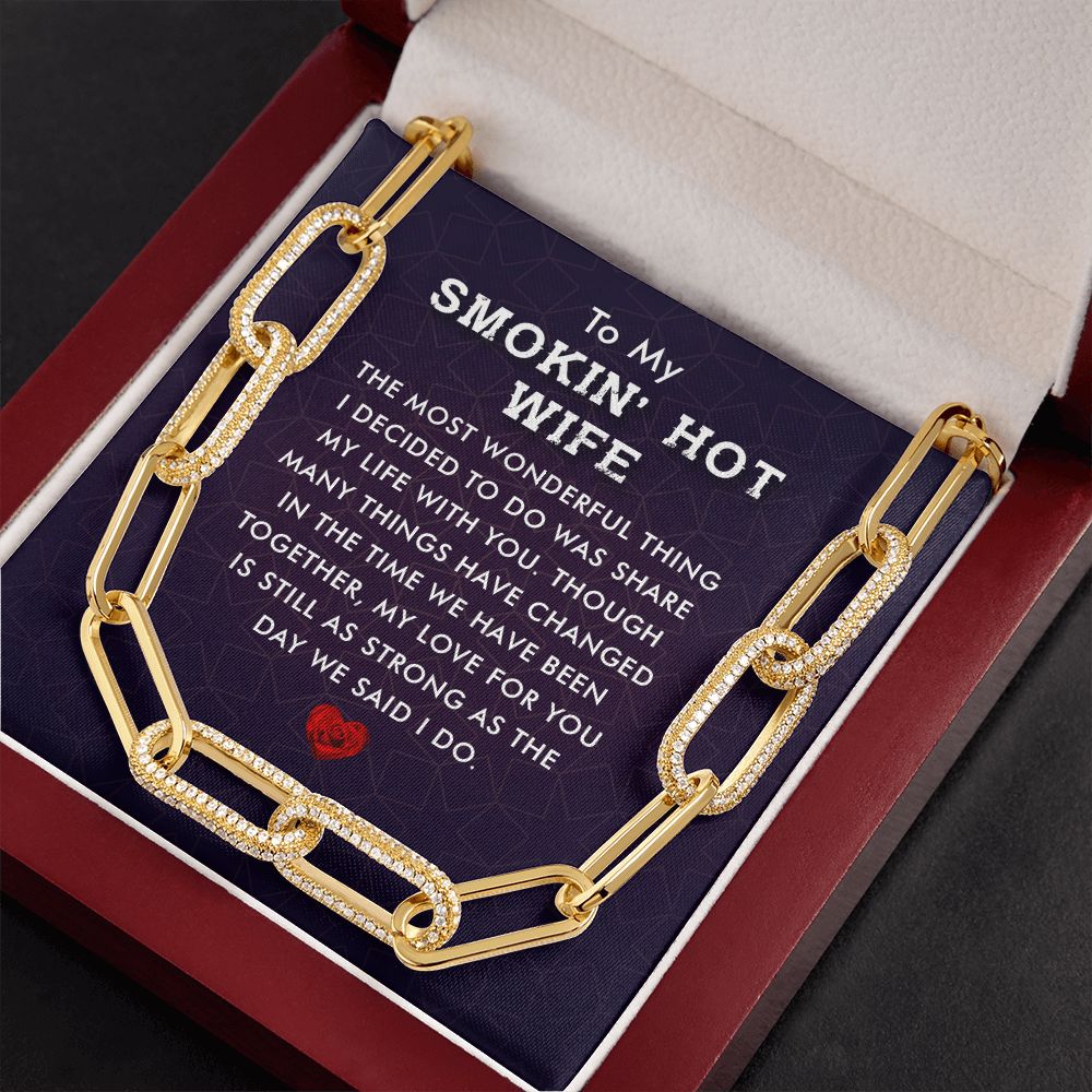 To My Smokin' Hot Wife | The Most Wonderful Thing - Forever Linked Necklace