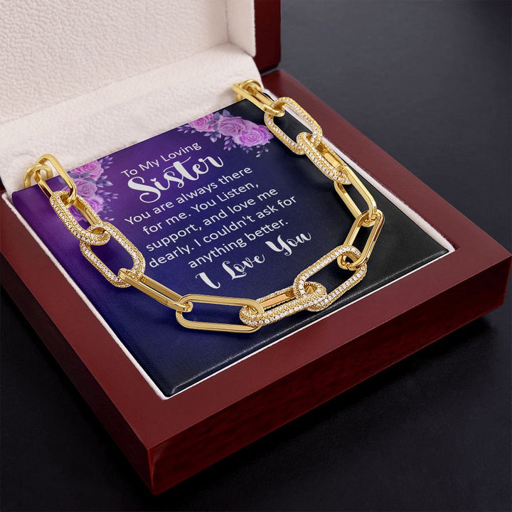 To My Loving sister | You are always there for Me - Forever Linked Necklace