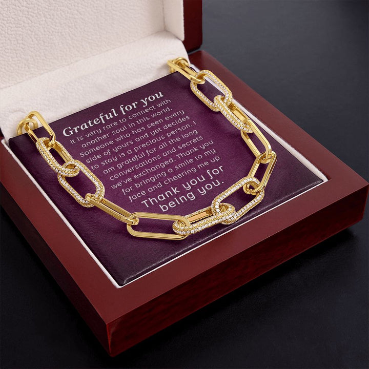 Grateful For You | Thank You for being You - Forever Linked Necklace