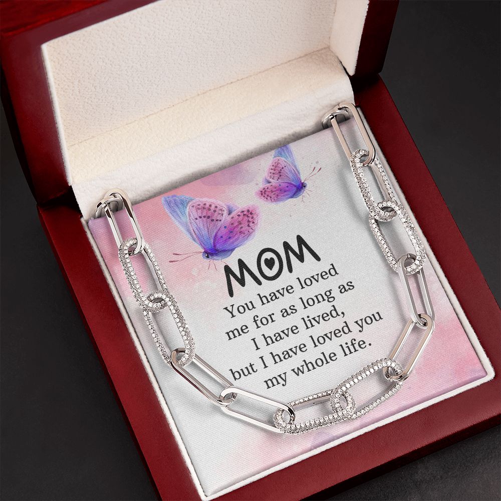 To My mom | You have loved me for as long as - Forever Linked Necklace