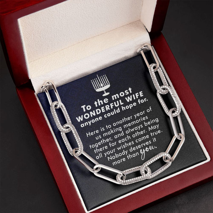 To My Wife | To The most Wonderful Wife - Forever Linked Necklace