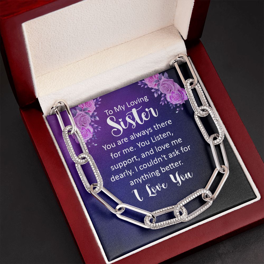 To My Loving sister | You are always there for Me - Forever Linked Necklace