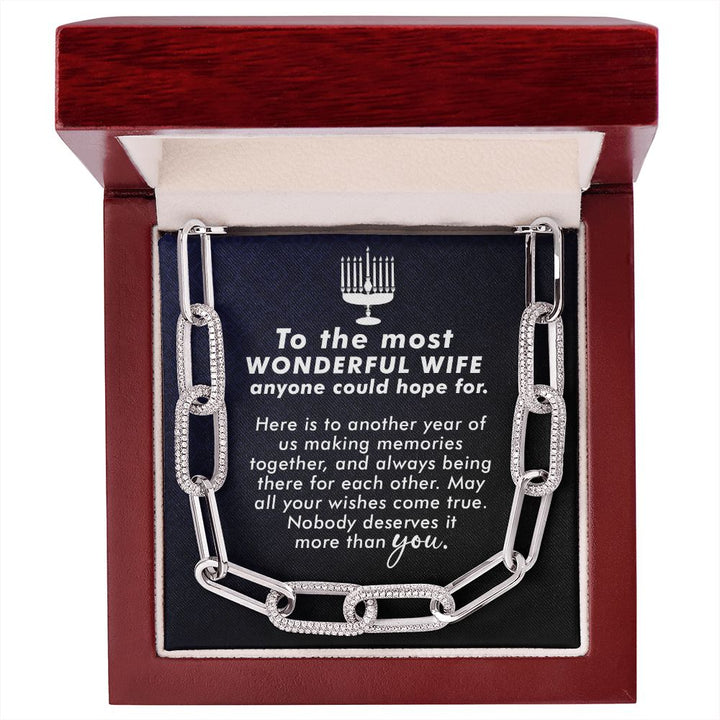 To My Wife | To The most Wonderful Wife - Forever Linked Necklace