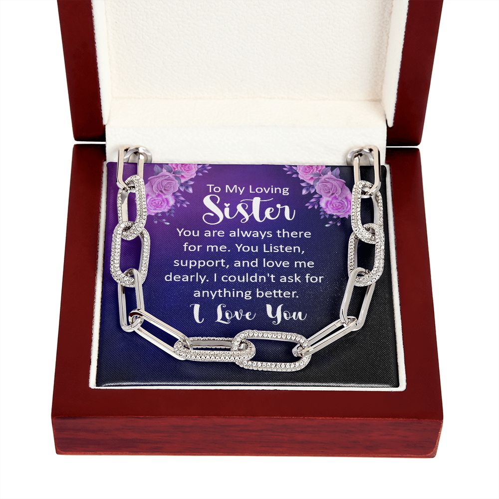 To My Loving sister | You are always there for Me - Forever Linked Necklace