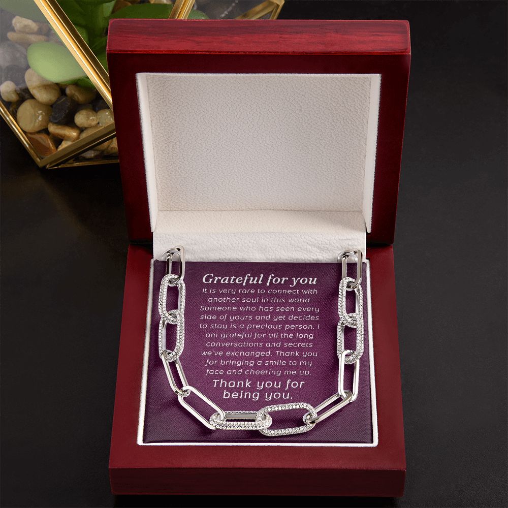 Grateful For You | Thank You for being You - Forever Linked Necklace