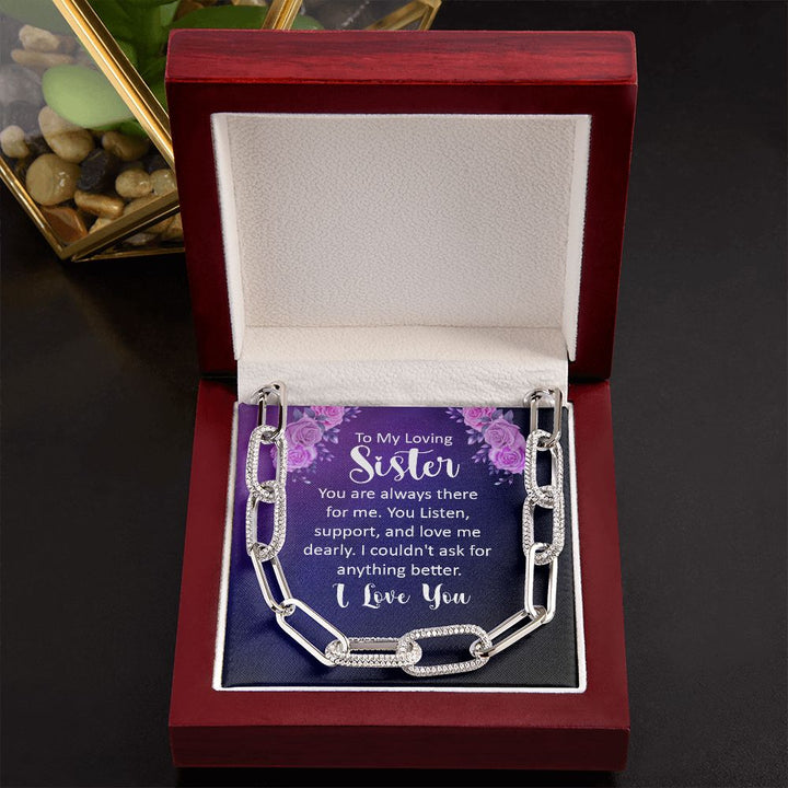To My Loving sister | You are always there for Me - Forever Linked Necklace