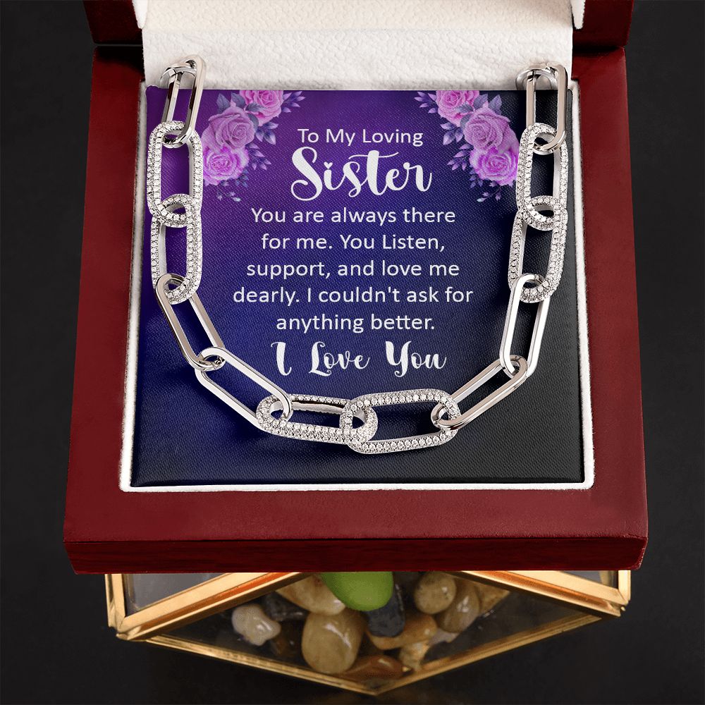 To My Loving sister | You are always there for Me - Forever Linked Necklace