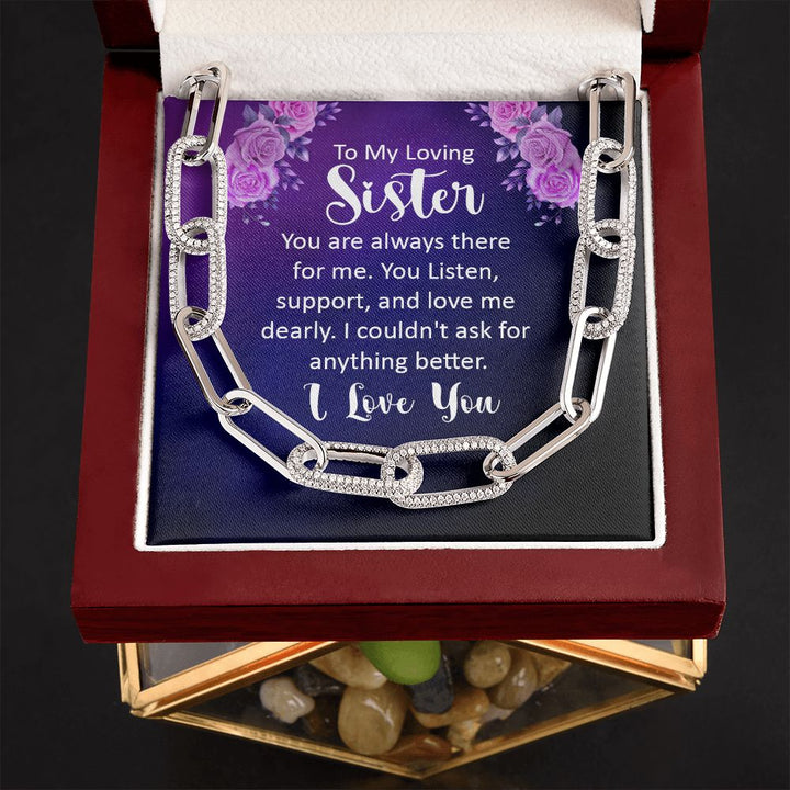 To My Loving sister | You are always there for Me - Forever Linked Necklace