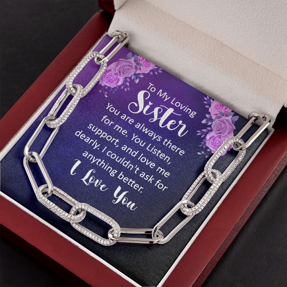 To My Loving sister | You are always there for Me - Forever Linked Necklace