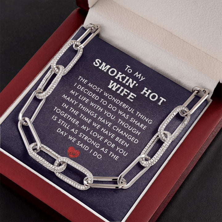 To My Smokin' Hot Wife | The Most Wonderful Thing - Forever Linked Necklace