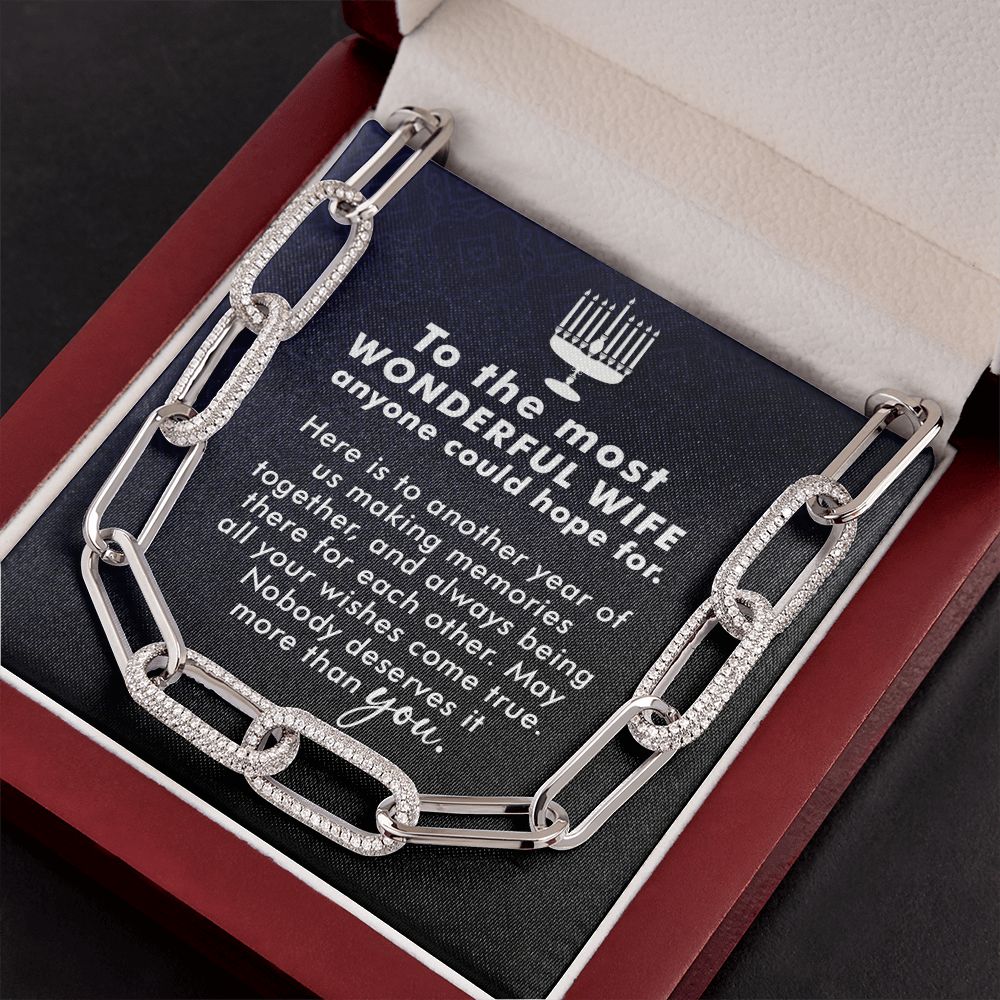 To My Wife | To The most Wonderful Wife - Forever Linked Necklace