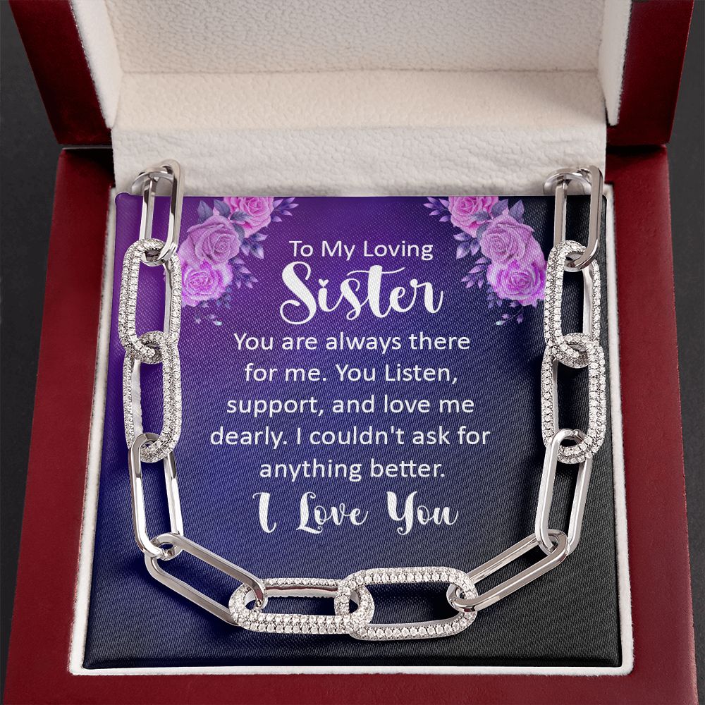 To My Loving sister | You are always there for Me - Forever Linked Necklace