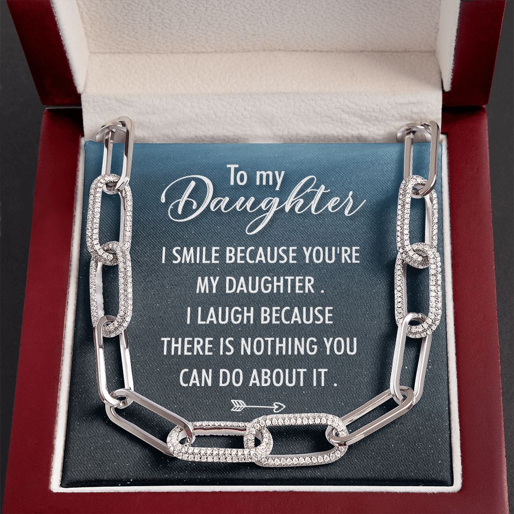 To My Daughter | I Smile - Forever Linked Necklace