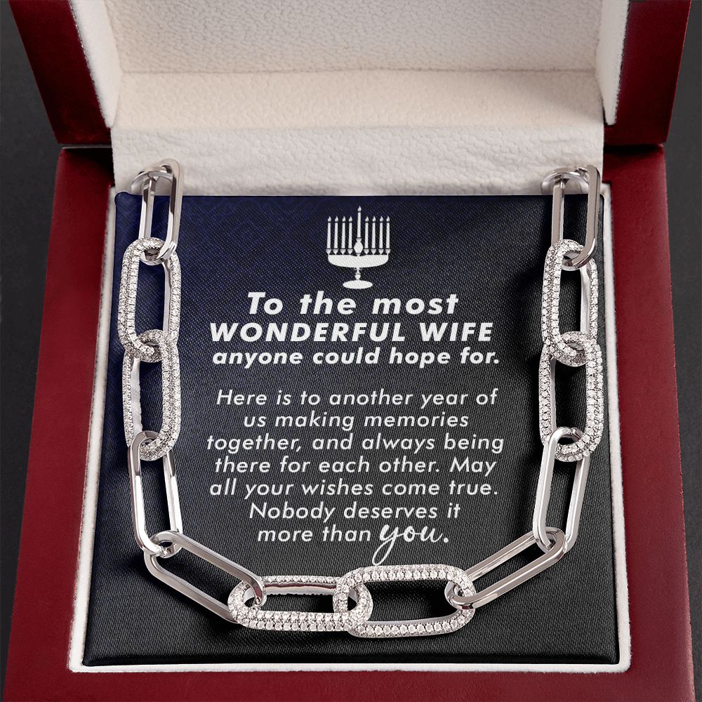 To My Wife | To The most Wonderful Wife - Forever Linked Necklace