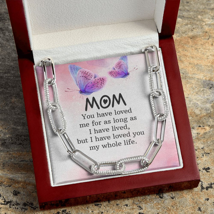 To My mom | You have loved me for as long as - Forever Linked Necklace