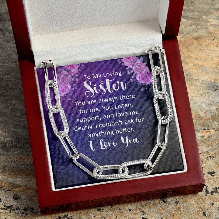 To My Loving sister | You are always there for Me - Forever Linked Necklace
